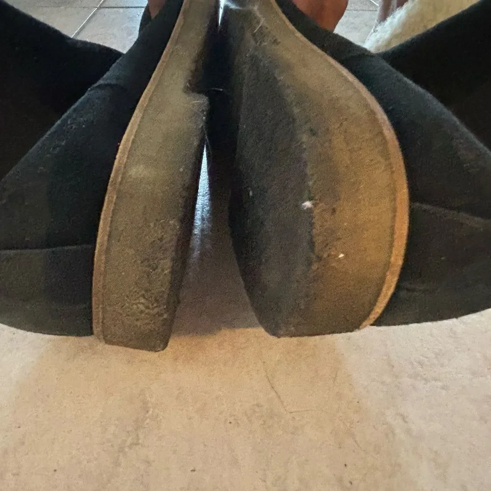 Common Projects Black Suede Chelsea Boots ankle shoes y2k design flats - Picture 6 of 8